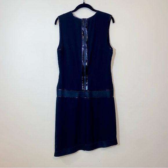 Helmut Lang Calf Fur and Goat Leather Black Dress 6 - Picture 8 of 10